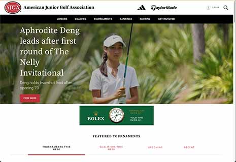 Screenshot from AJGA